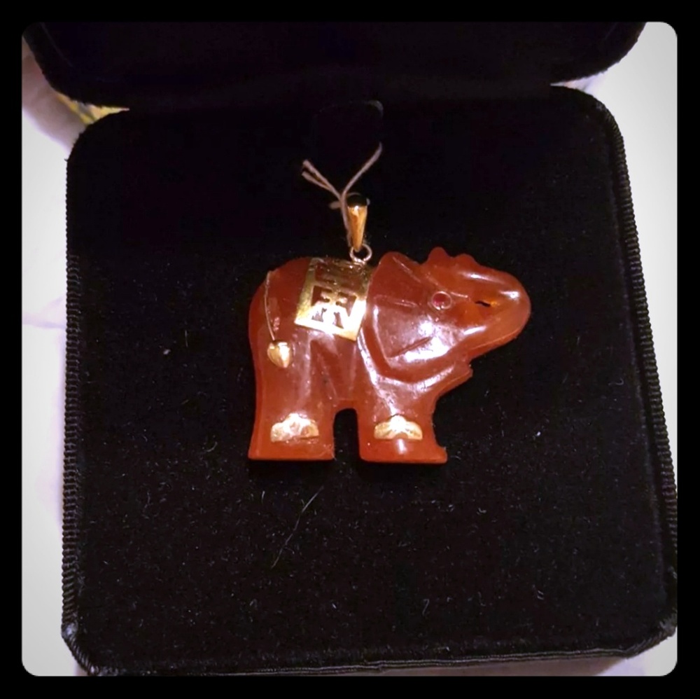 Brown Jade Elephant